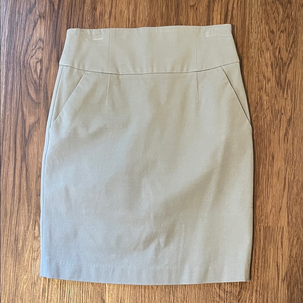 Banana Republic Gray Pencil Skirt